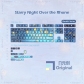 Starry Night Over the Rhone 104+4 / 26 PBT Backlit Keycaps Set Cherry Profile for MX Switches Mechanical Gaming Keyboard